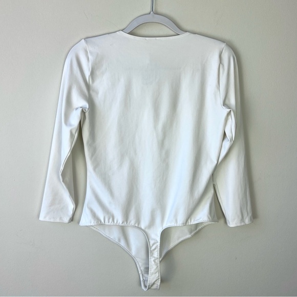 NWT Free People Truth or Square White Square Neck Thong Bodysuit - Picture 6 of 6